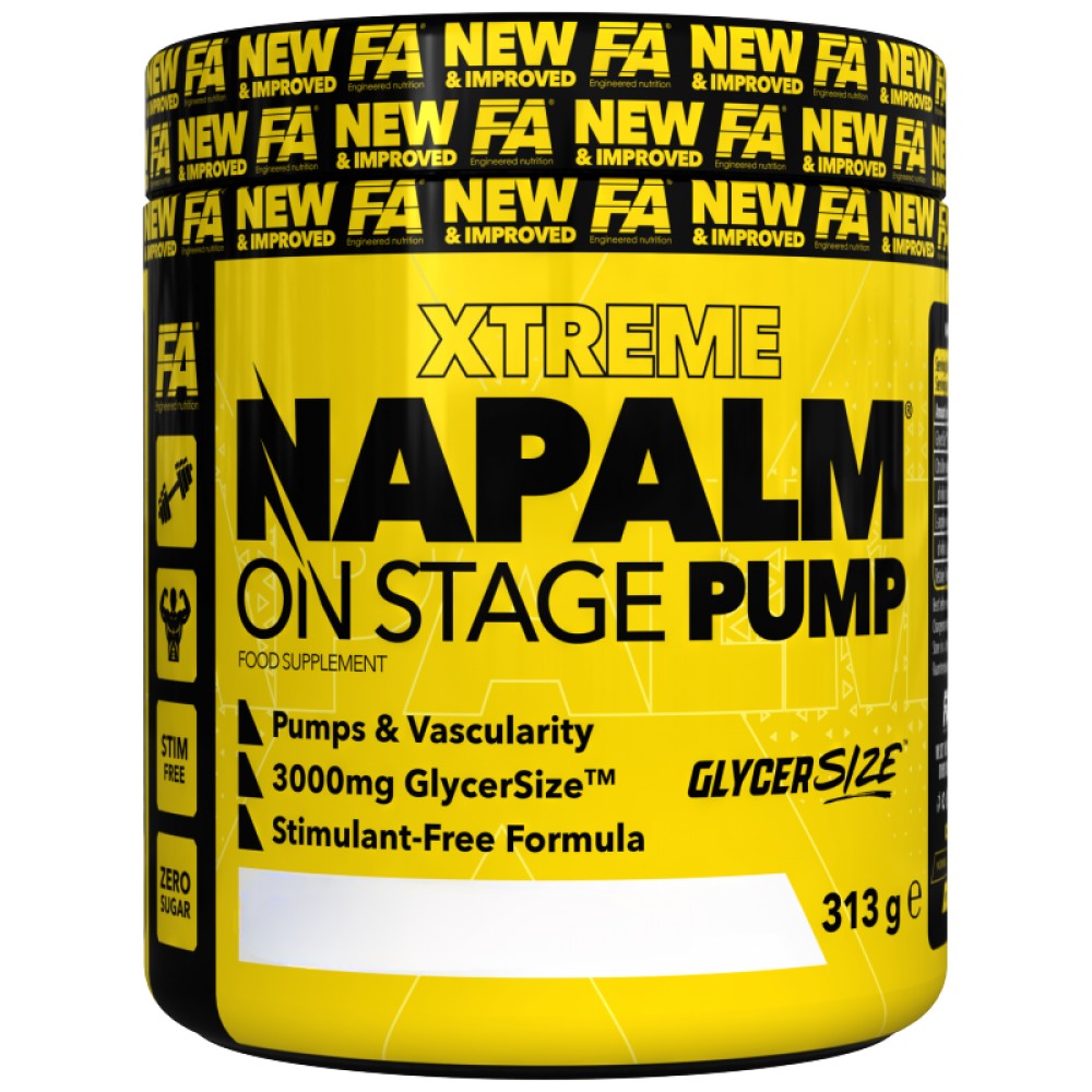 NAPALM On Stage Pump | Stim-Free Pre-Workout Formula - 313 grams - Nutra Best Europe