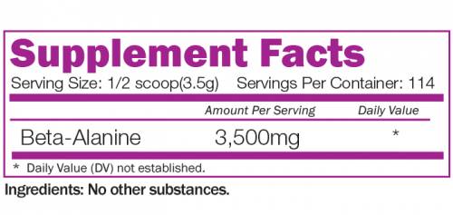 Beta -alanín 3500 mg - 400 gramov