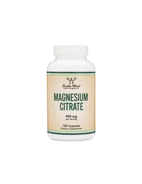 Nervous system and muscles - Magnesium Citrate Magnesium (citrate), 180 capsules Double Wood - Nutra Best Europe