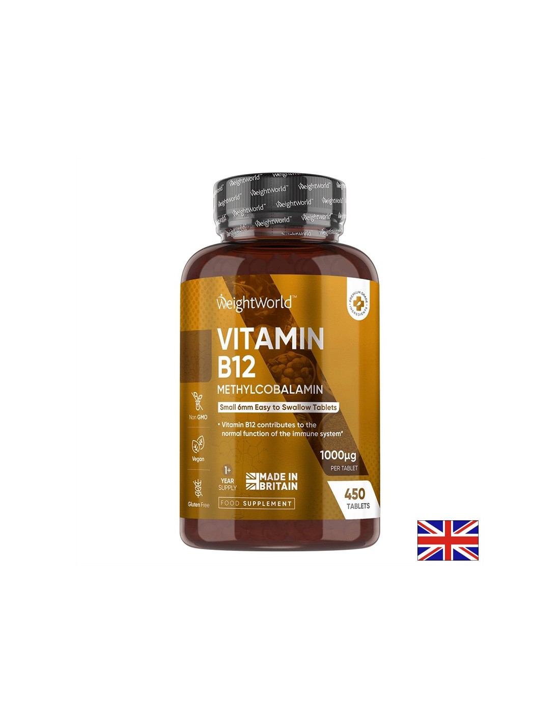 Nervový systém - vitamín B12 (metylcobalamín), 1000 µg x 450 tabliet