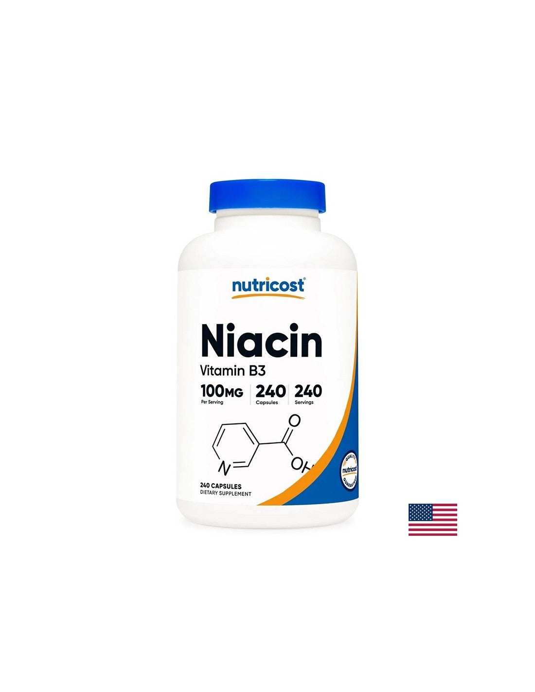 Nervový systém - vitamín B3 (niacín), kapsuly 100 mg x 240