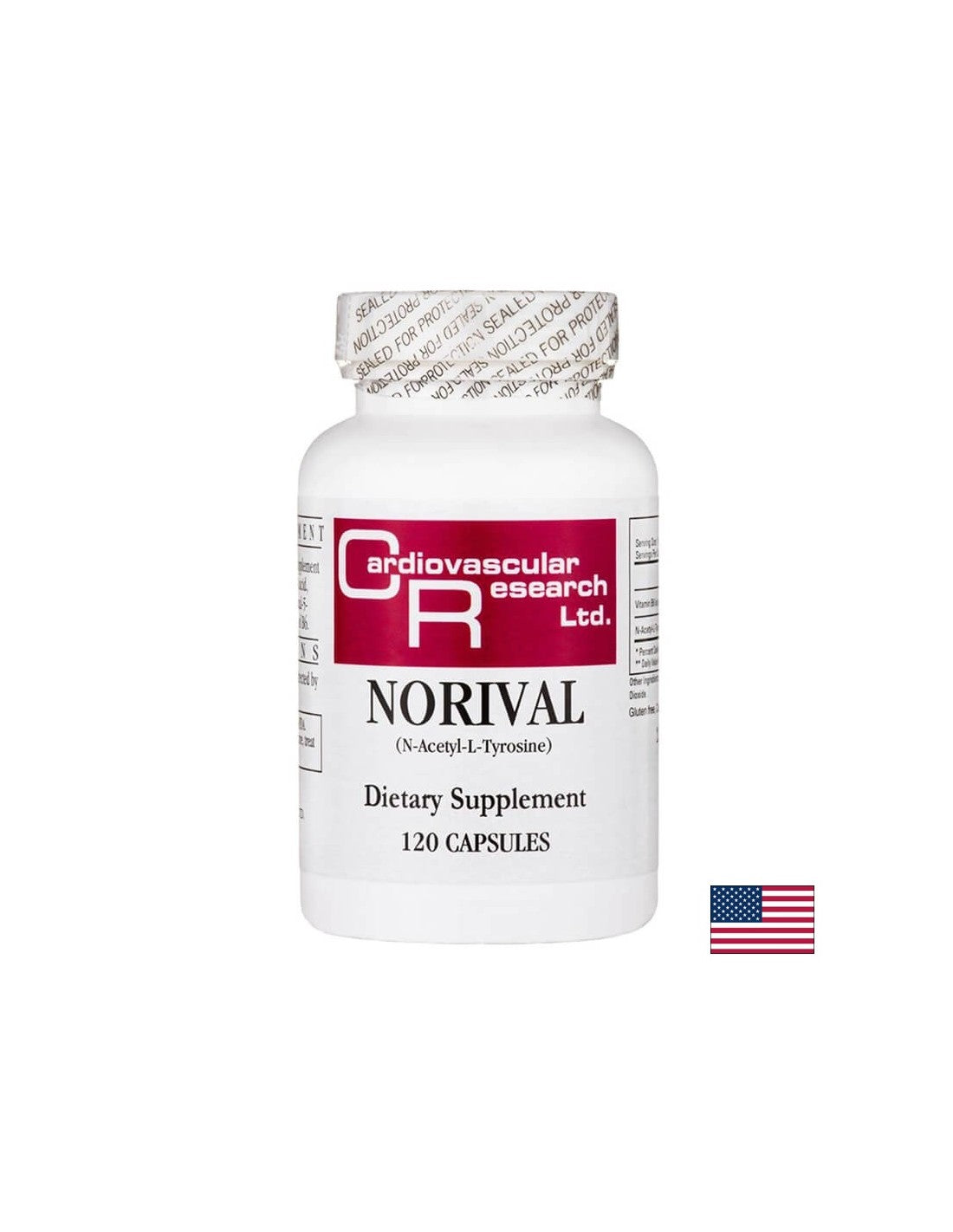 Funkcia mozgu, motivácia, emocionálne zdravie-NORIVAL-Formula s vitamínom B6 a N-acetyl-L-Tyrosínom, 120 kapsúl