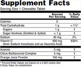 Žuvateľný vitamín C -500 - 100 žuvacích tabliet