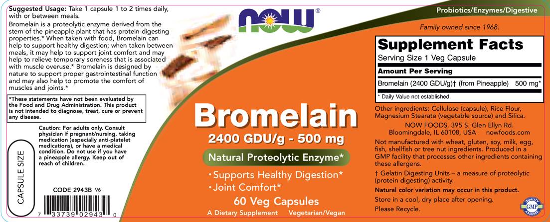 Bromelain 2400 GDU - 60 kapsúl