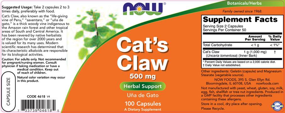 Cat's Claw 500 mg - 100 kapsúl