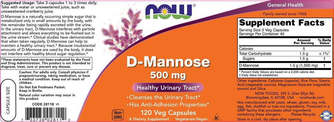 D -Mannos 500 mg - 60 kapsúl