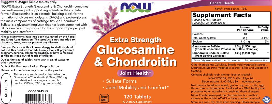 Glukozamín a chondroitín / extra sila - 240 tabliet