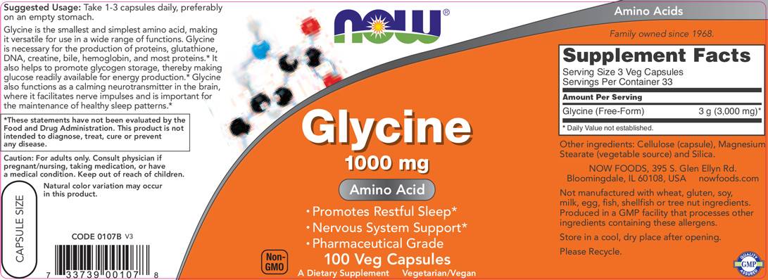 Glycín 1000 mg - 100 kapsúl