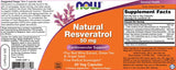 Prírodný resveratrol 50 mg - 60 kapsúl