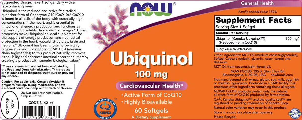 Ubichinol 100 mg - 60 gélových kapsúl