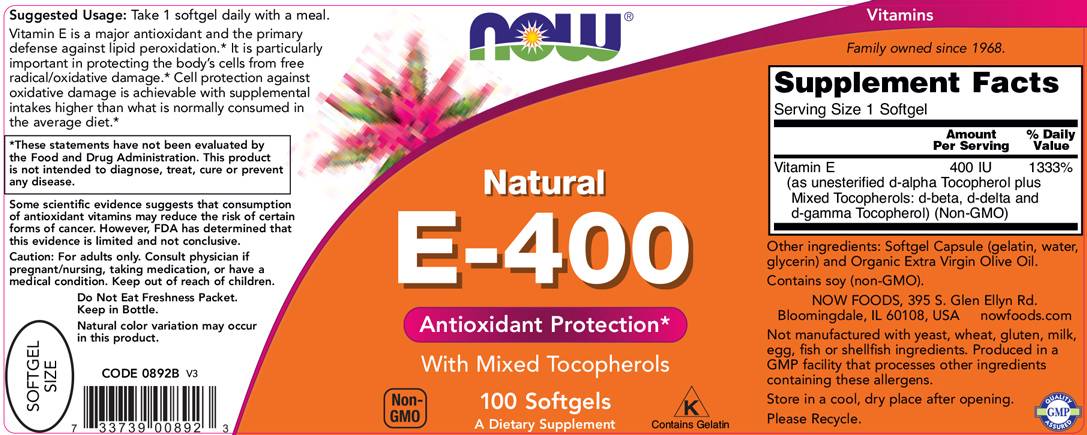 Vitamín E -400 IU MT - 100 GEL kapsuly