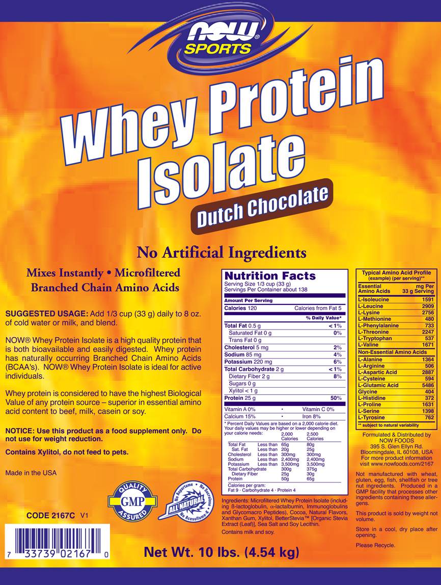 Srvátkový proteínový izolát - 4536 gramov
