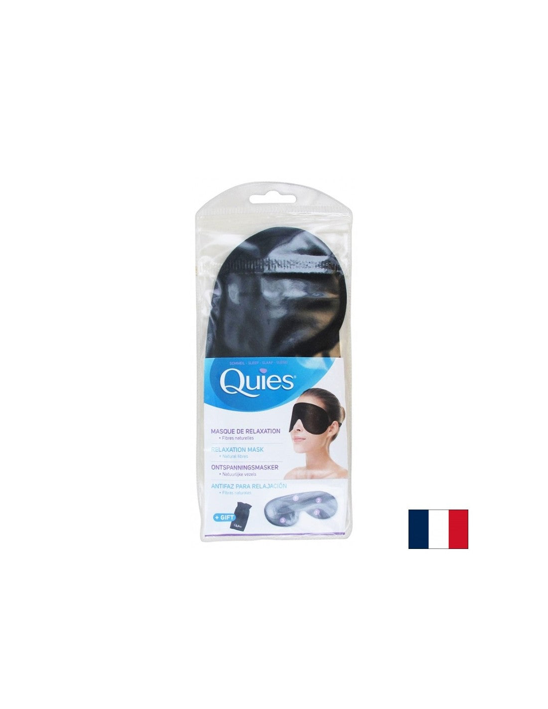 Spánková maska ​​(vyrobená z prírodných vlákien) + darčeková taška, 1 ks.