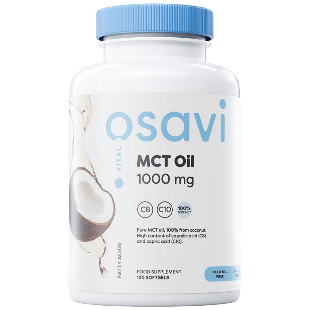 Olej MCT 1000 mg | C8 + C10 - 120 Softgels