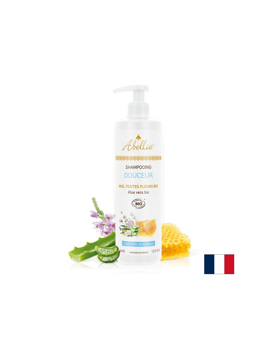 Zmäkvanie vlasových šampónov s organickým medom a aloe vera, 400 ml