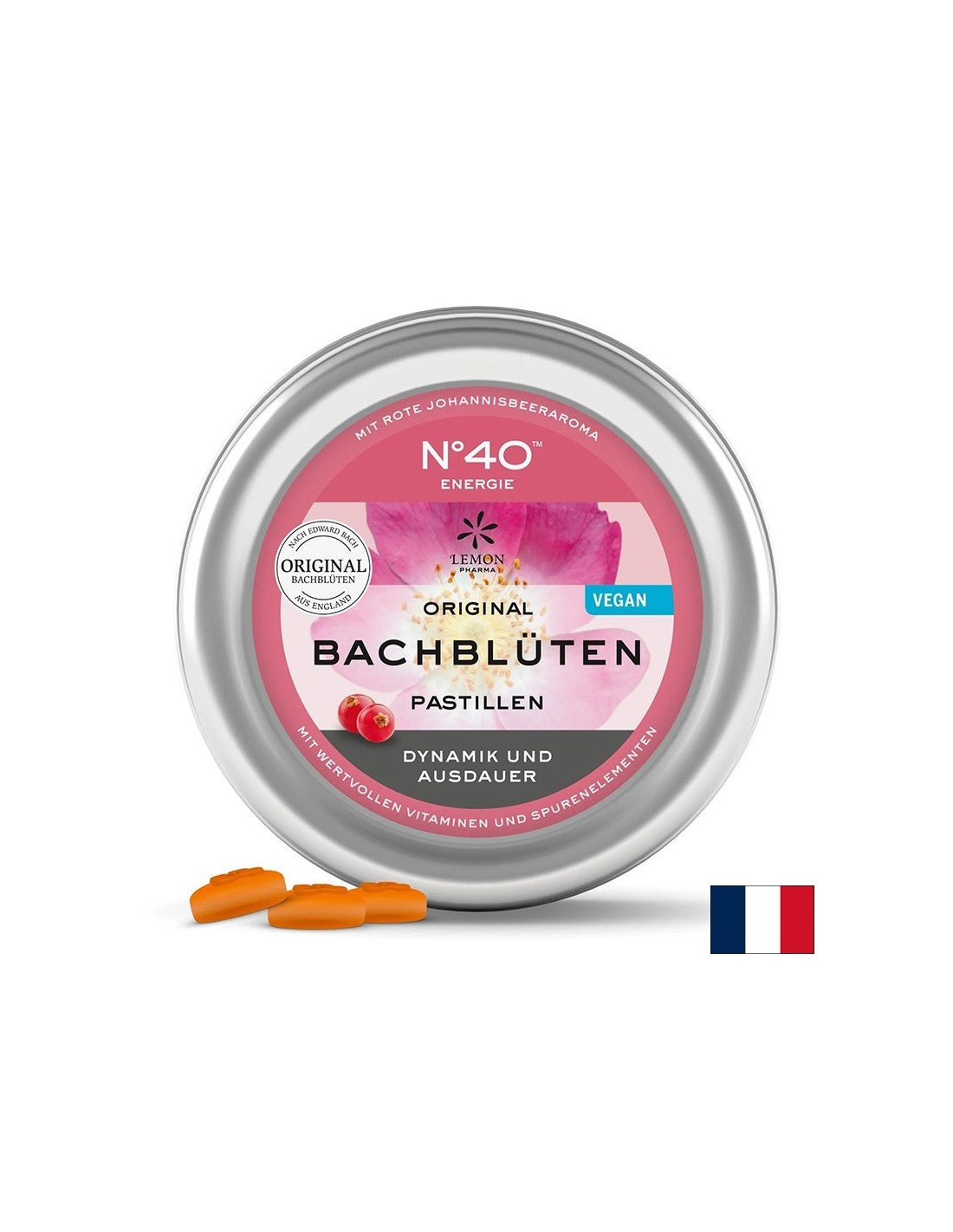 Dr. Bach pastilky - N°40 Energy, 50 g (~ 40 kusov) <tc>Lemon Pharma</tc>