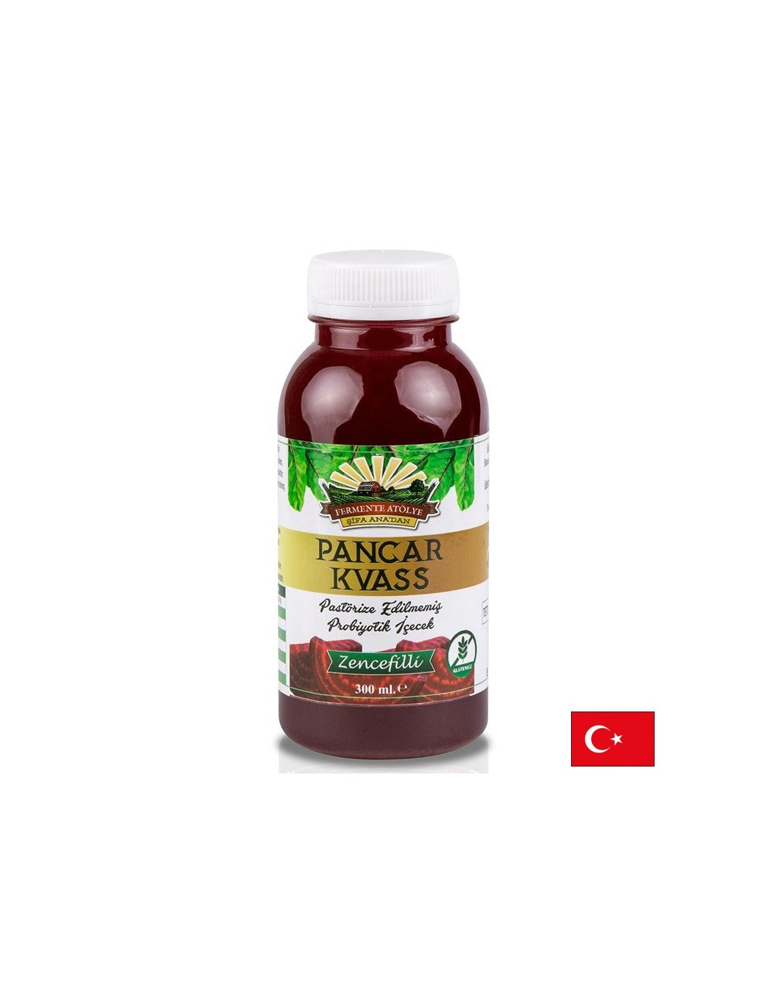 Probiotický nápoj z červenej repy a zázvoru - dobré trávenie a silná imunita, 300 ml