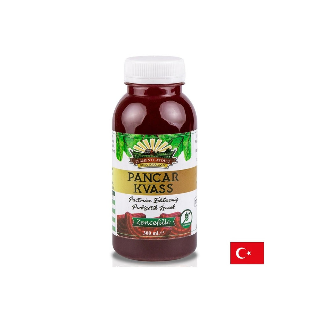 Probiotický nápoj z červenej repy a zázvoru - dobré trávenie a silná imunita, 300 ml