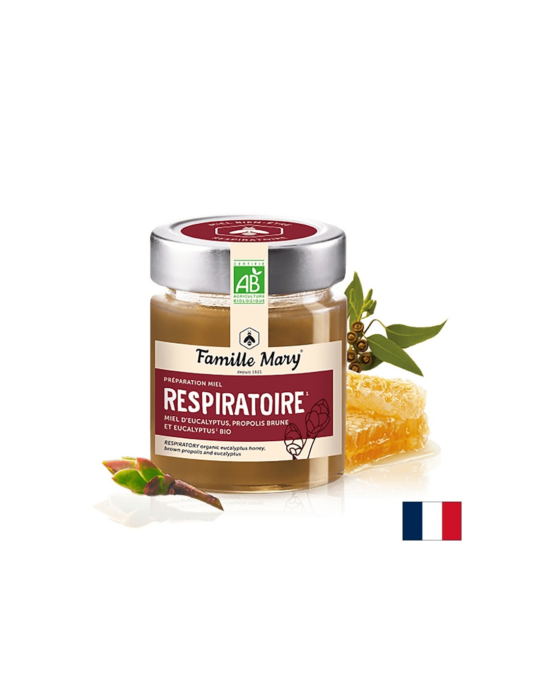 Eukalyptus med s hnedou propolis a organický eukalyptus, 170 g