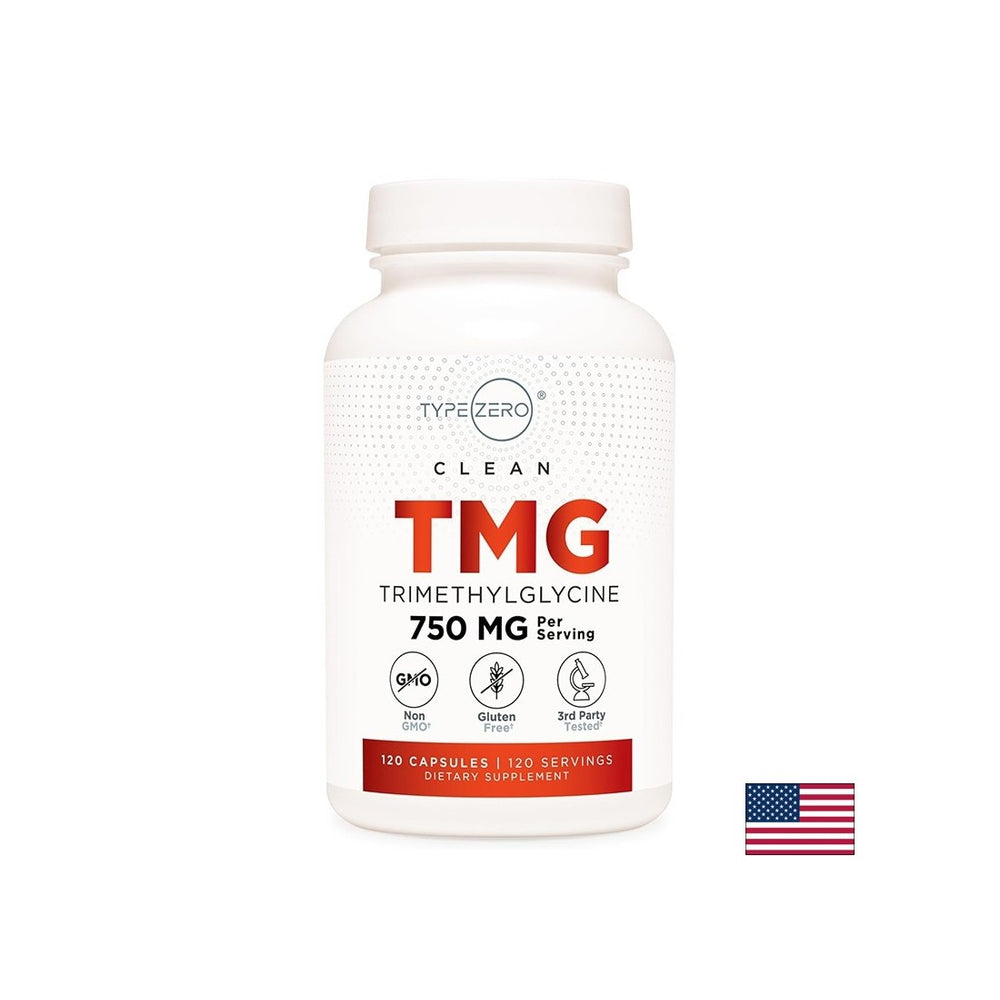 Podporuje normálne hladiny homocysteínu - TMG (trimetylglycín) TypZero ™, 750 mg x 120 kapsúl