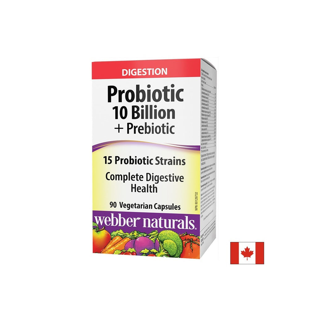 Probiotic 10 miliárd aktívnych probiotík, 15 kmeňových vzorcov + prebiotiká, 90 kapsúl