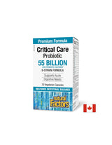 Probiotic - Critical Care Probiotic, 55 miliárd aktívnych probiotík, 9 kmeňové zloženie, 30 V-kapsuly <tc>Natural Factors</tc>