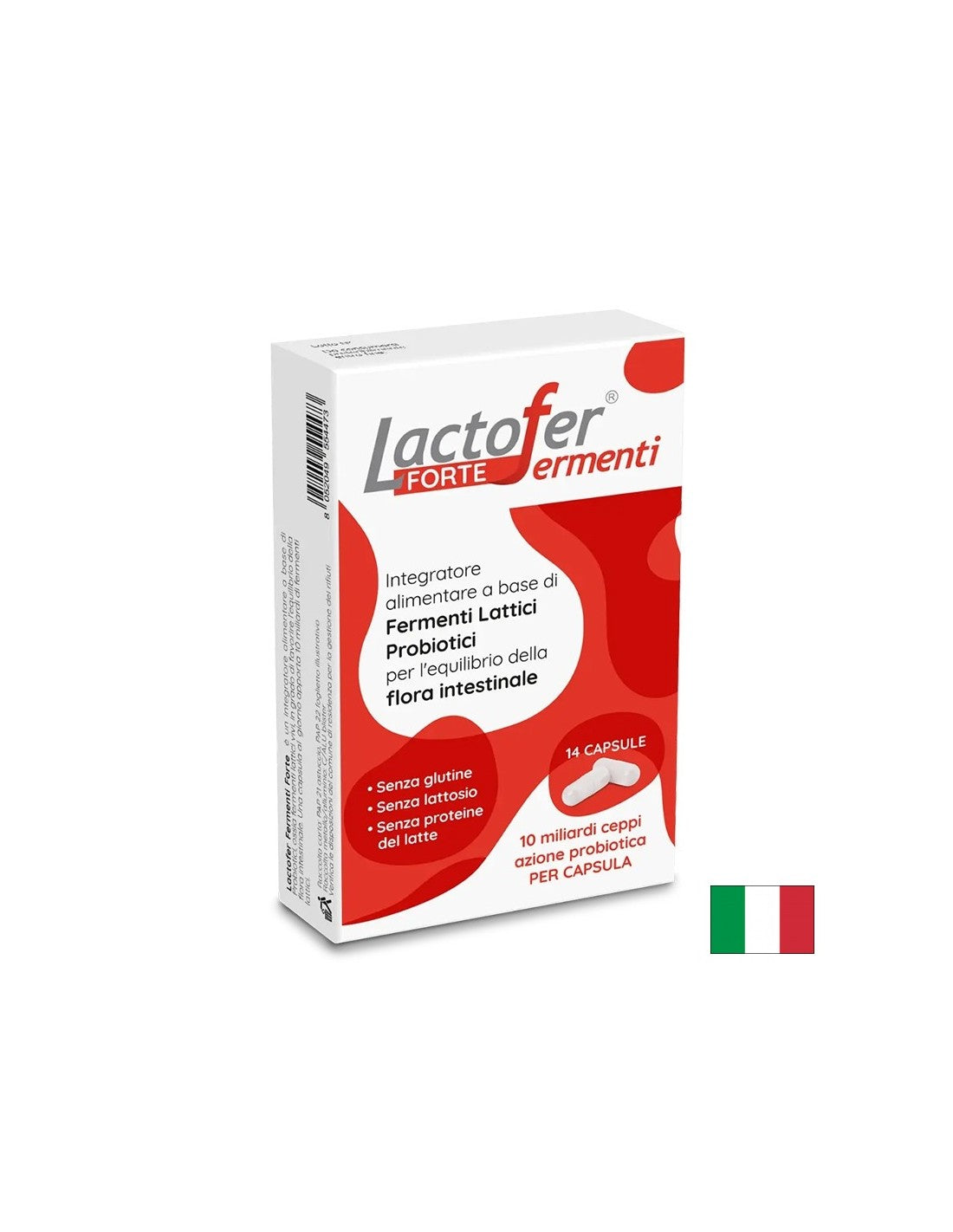 Пробиотик Lactofer® форте - за чревен ком pokús и и и защита, 14 капсули roku