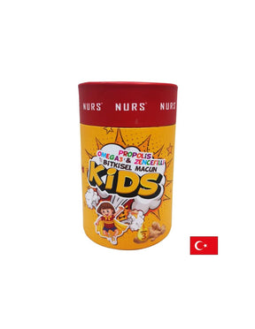 Propolis, Omega 3 and Ginger in herbal paste for children, 240 g - Nutra Best Europe