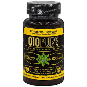 Q10 Pure 100 mg - 80 capsules - Nutra Best Europe