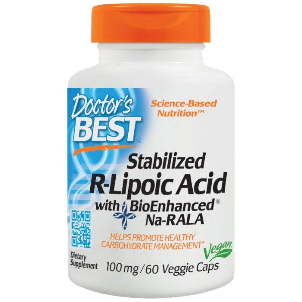 Najlepšia kyselina R-lipoová / stabilizovaná Na-R-Ala 100 mg-60 kapsúl
