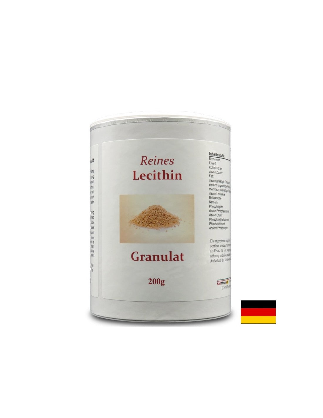 Reines Lecithin Granulat - Čistý lecitín v granulách, 200 g <tc>Karl Minck</tc>