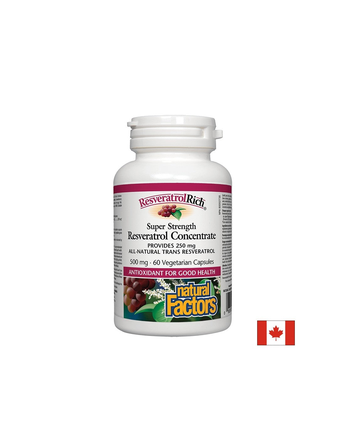 Super pevnosť resveratrol 250 mg - 60 kapsúl
