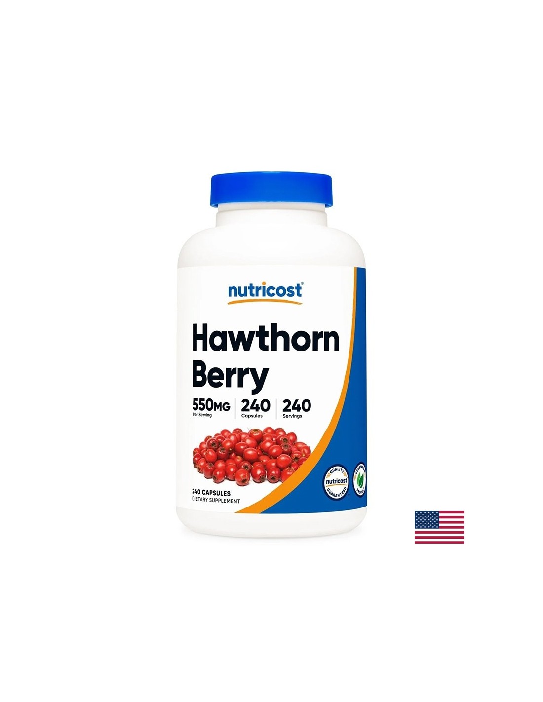Srdcový a nervový systém - Hawthorn (ovocie) 550 mg, 240 kapsúl