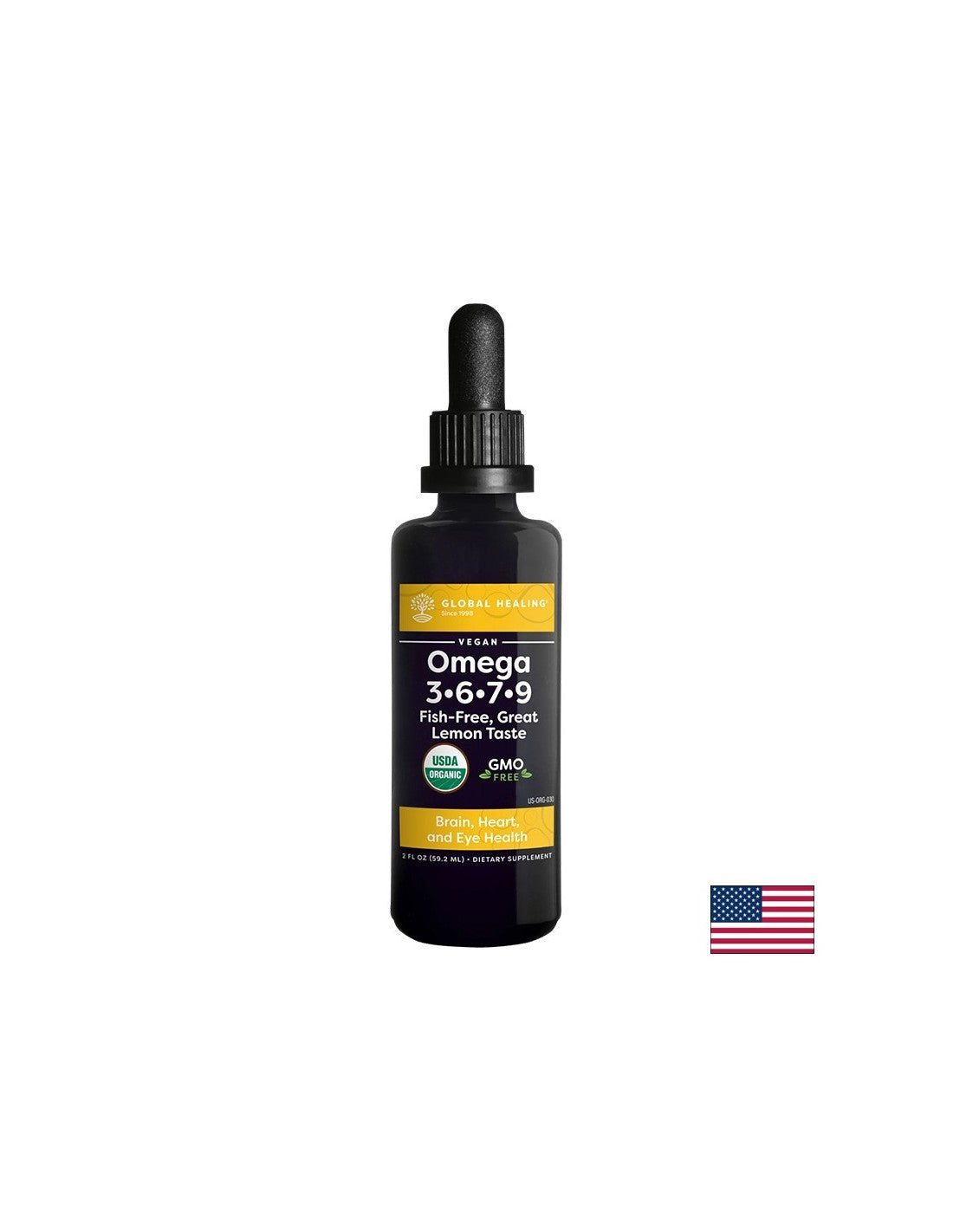 Aktivita srdca a mozgu - vegan Omega 3,6,7,9- kvapky x 59,2 ml