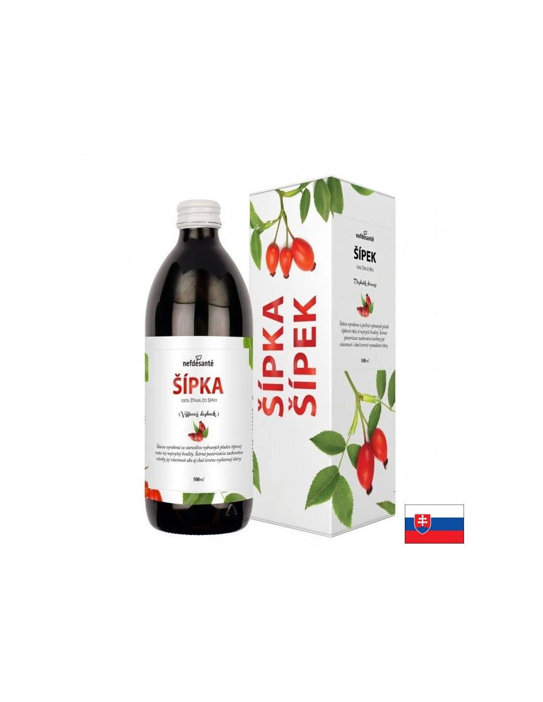 Rosehip Juice - Srdce a imunitné zdravie, 500 ml, 10 dávok