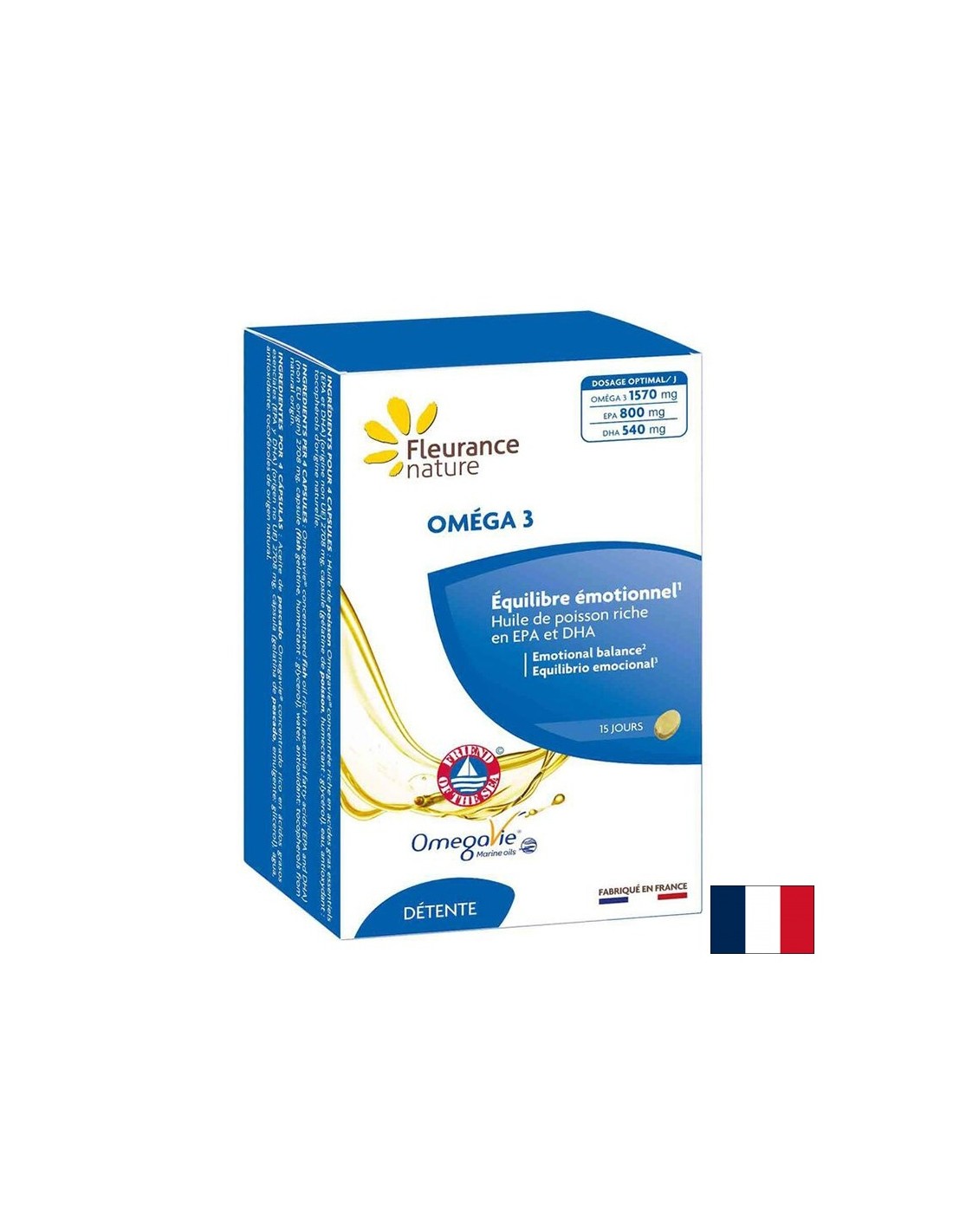 Kardiovaskulárna a mozgová funkcia - Omega 3, 392,5 mg (EPA 200 mg/ dha 100 mg) x 60 kapsúl
