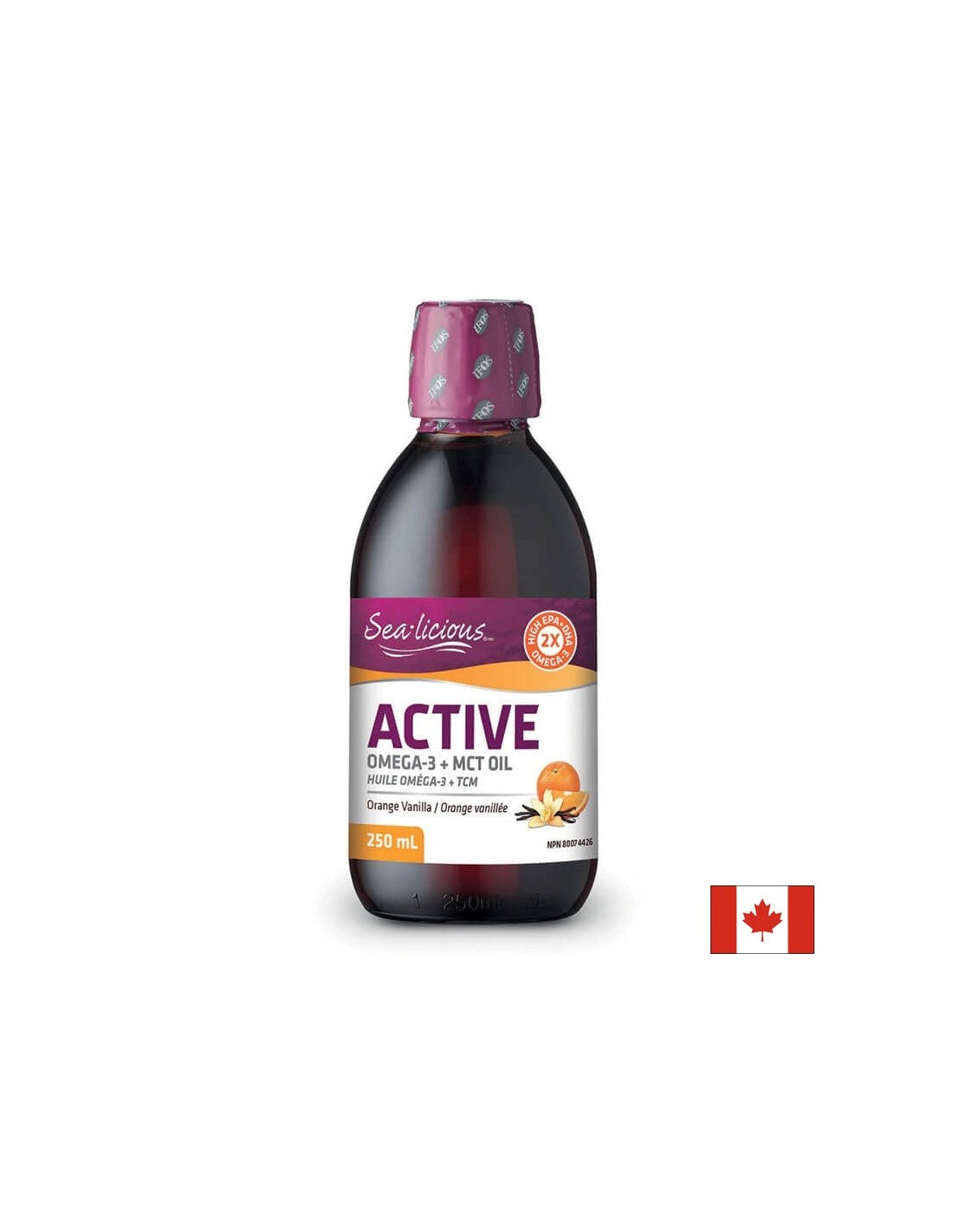 Sea-Lively® Active Omega-3 | Vitamín D3 a MCT olej - 250 ml