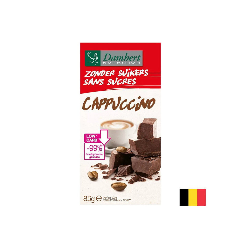 Čokoláda s príchuťou cappuccino (bez cukru), 85 g