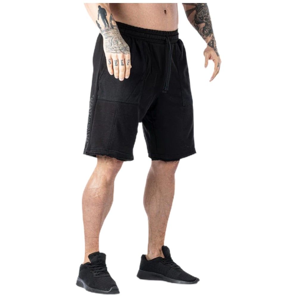 <tc>Legal Power</tc> Šortky Barcode Ottomix Knitted Rain Mesh / Tréningové šortky / Čierna