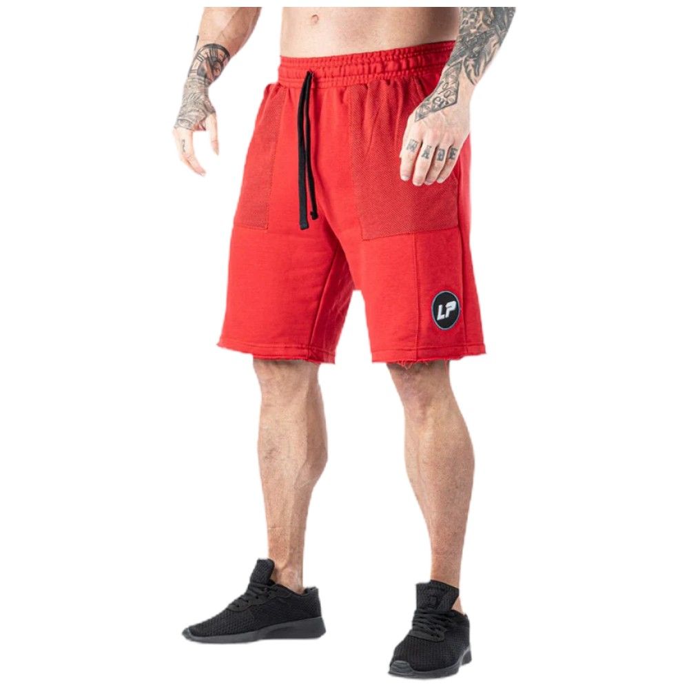 <tc>Legal Power</tc> Šortky Barcode Ottomix Knitted Rain Mesh / Tréningové šortky / červená - červená