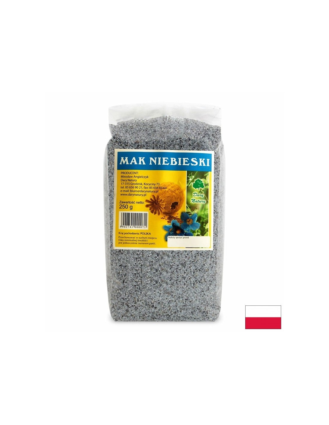 Modrý mak (semená), 250 g <tc>Dary Natury</tc>