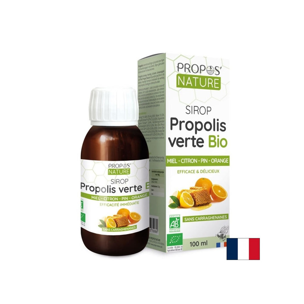 Sirup s extraktom propolis, medom a éterickými olejmi z námornej borovice, citrónu a pomaranča, 100 ml