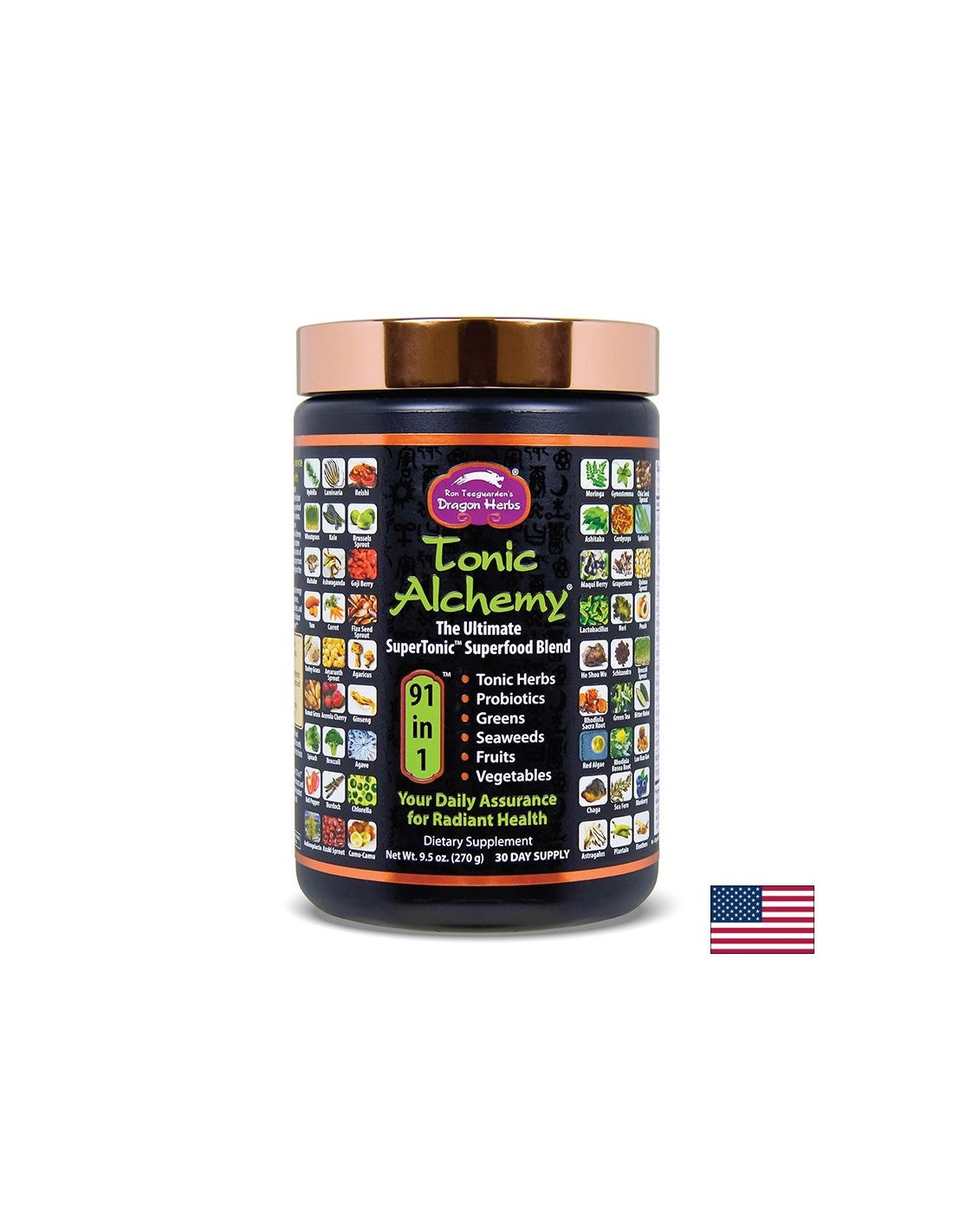 Superfood zmes pre tón a energiu - Tonic Alchemy, 270 g prášok