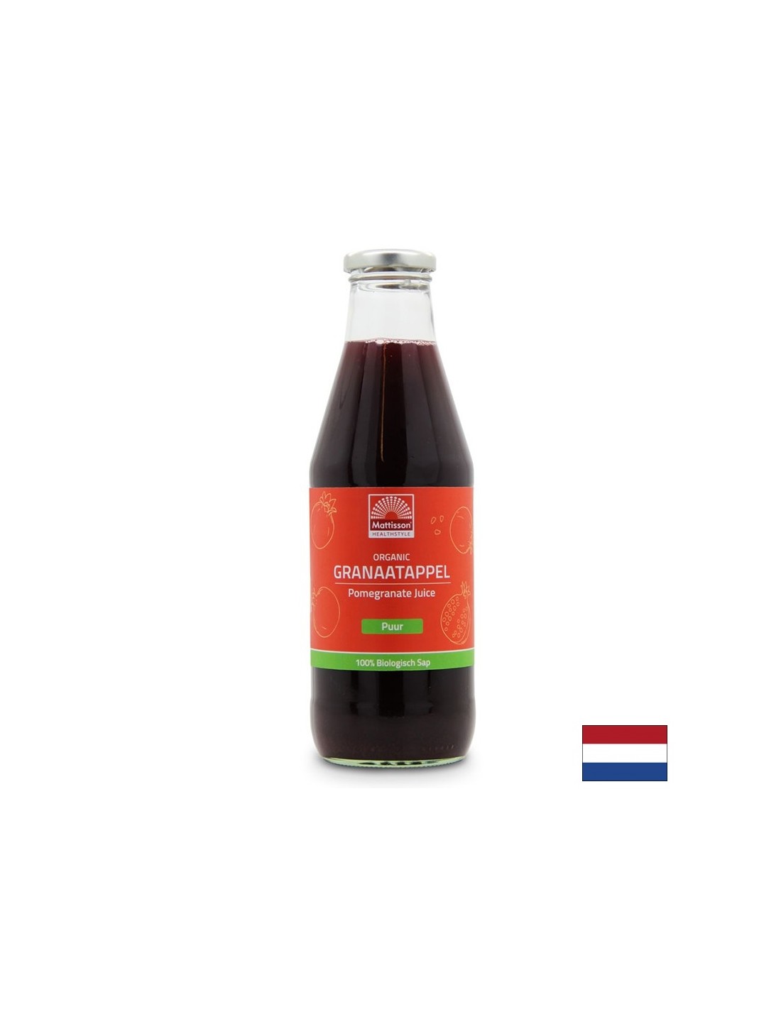 Bio šťava z granátového jablka, 750 ml <tc>Mattisson Healthstyle</tc>