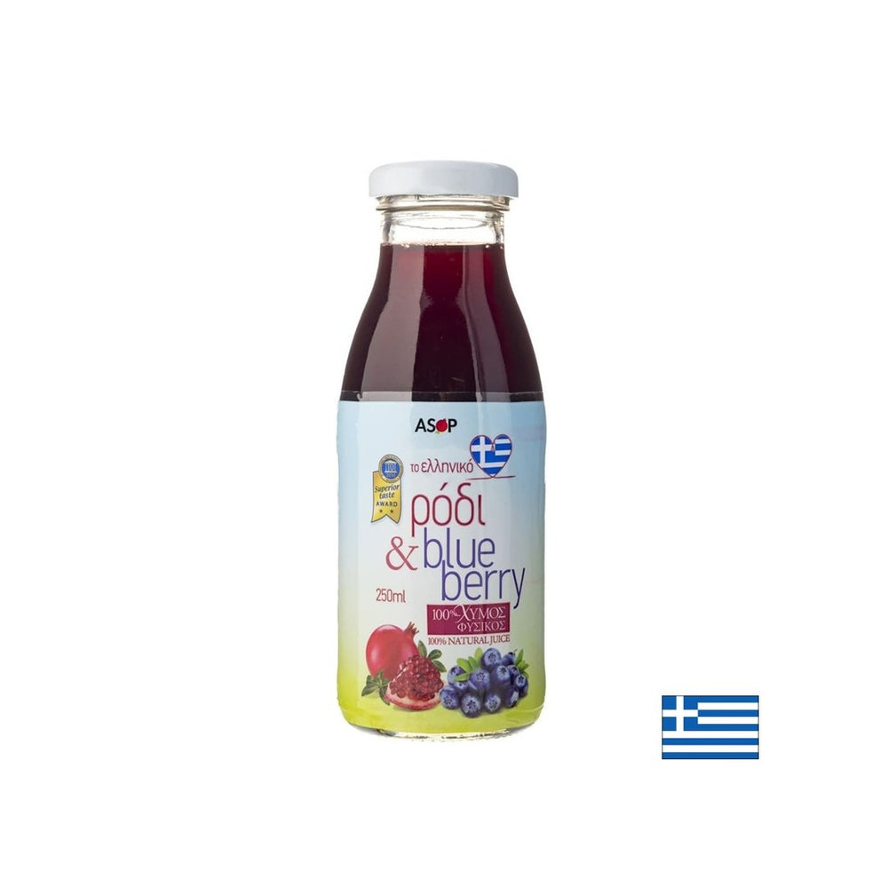 Šťavu z granátového jablka a čučoriedky - Imunita a ochrana antioxidantov, 250 ml