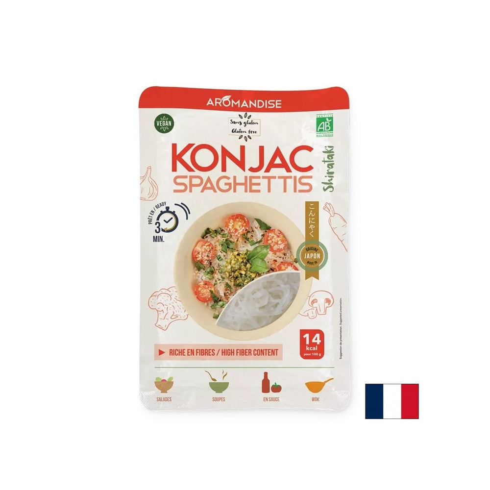 Diétne bezlepkové špagety vyrobené z Konjac a ryžovej múky (Shirataki)-3 minúty času varenia, 150 g