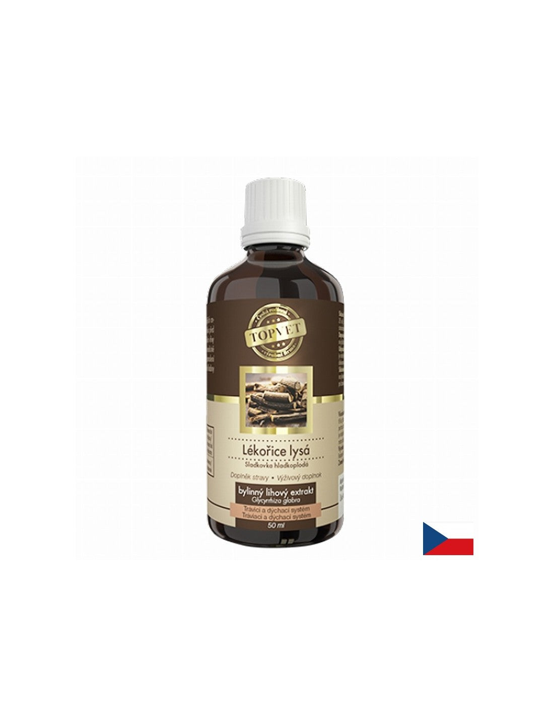 Gastrointestinálny trakt a respiračný systém - sladké drievko, 50 ml tinktúry