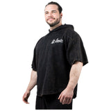 <tc>Legal Power</tc> Mikina s kapucňou Stone Wash Rag Top ''Boston'' / Top s kapucňou / Čierna - čierna