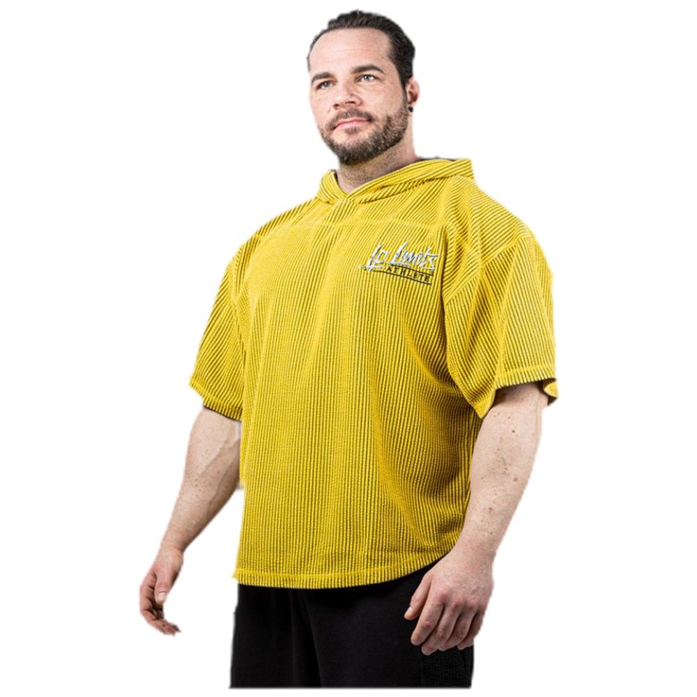 <tc>Legal Power</tc> Mikina s kapucňou Stone Wash Rag Top ''Boston'' / Top s kapucňou / Žltá - žltá