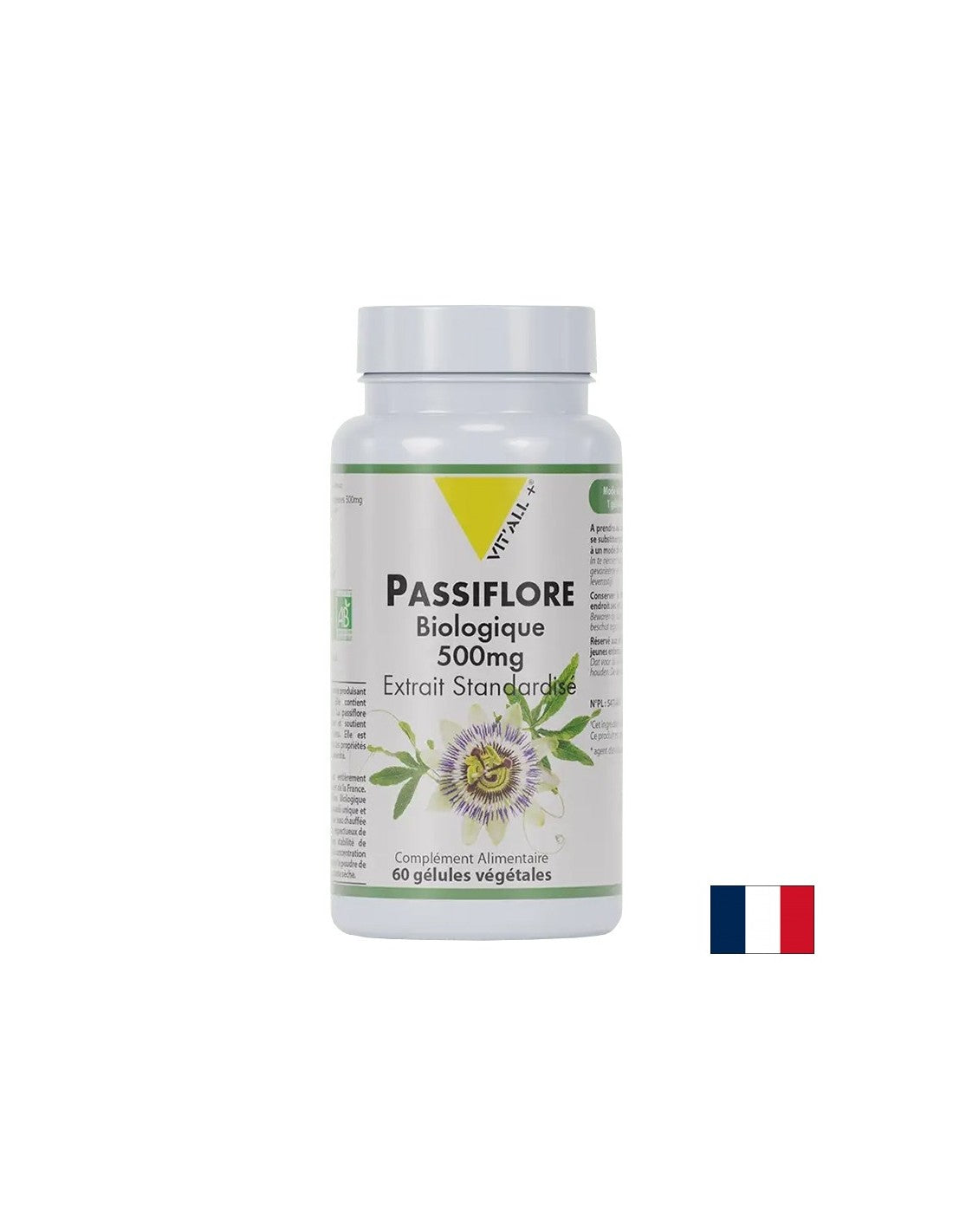 Stres a nespavosť - Passionflower, Bio, 500 mg x 60 kapsúl